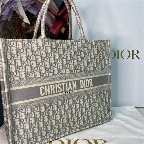 grey dior book tote|Dior Book Tote with strap.